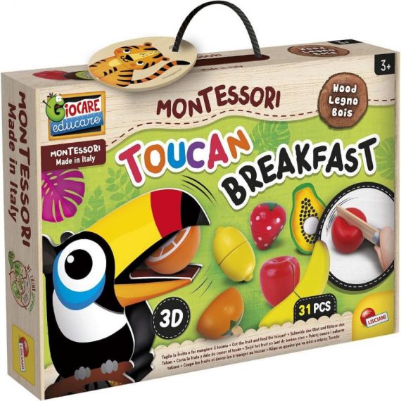 LISCIANI ΕΚΠΑΙΔΕΥΤΙΚΟ ΠΑΙΧΝΙΔΙ WOOD TOUCAN BREAKFAST +3y (98378)