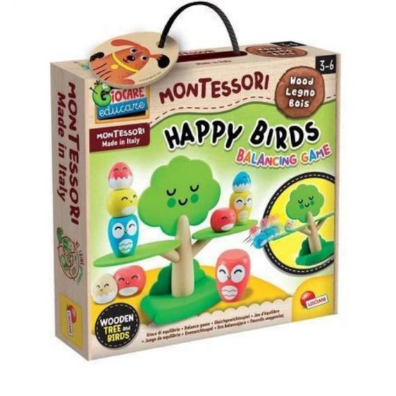 LISCIANI ΕΚΠΑΙΔΕΥΤΙΚΟ ΠΑΙΧΝΙΔΙ WOOD TREE BALANCING HAPPY BIRDS 3-6y (105397)