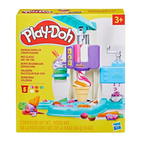 HASBRO PLAY-DOH RAINBOW SWIRL ICE CREAM +3 (PN0089483)