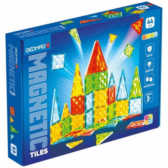GEOMAG MAGNETIC TILES GEMS 44 τμχ (PF.224.102.00)