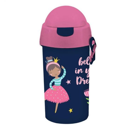 ΠΑΓΟΥΡΙ ΝΗΠΙΟΥ MUST ΠΛΑΣΤΙΚΟ 500ml ΜΕ ΚΑΛΑΜΑΚΙ 9 X 19cm BELIEVE IN YOUR DREAMS