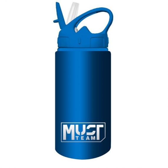 ΠΑΓΟΥΡΙ MUST TEAM ΑΛΟΥΜΙΝΙΟΥ 500ml ΜΕ ΚΑΛΑΜΑΚΙ 7 X 21.5cm ΜΠΛΕ (586451)
