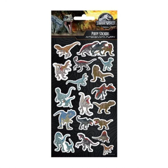 ΑΥΤΟΚΟΛΛΗΤΑ PUFFY 10 Χ 22cm JURASSIC (570993)