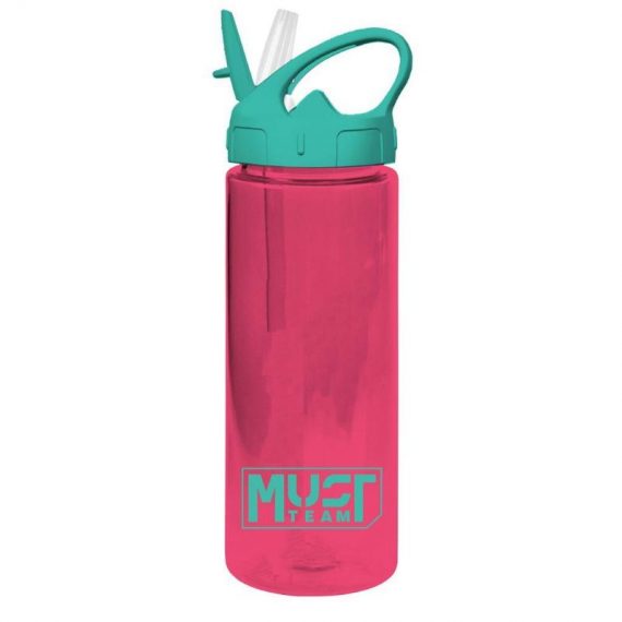 ΠΑΓΟΥΡΙ MUST TEAM ΠΛΑΣΤΙΚΟ 500ml ΜΕ ΚΑΛΑΜΑΚΙ 6.5 X 21.5cm ΡΟΖ (586435)