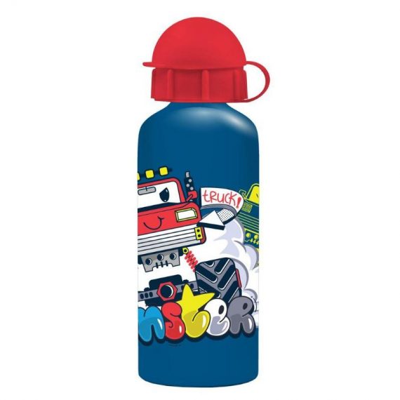 ΠΑΓΟΥΡΙ ΠΑΙΔΙΚΟ MUST TEAM ΑΛΟΥΜΙΝΙΟΥ 500ml 6.5 X 21cm MONSTER TRUCK (586448)