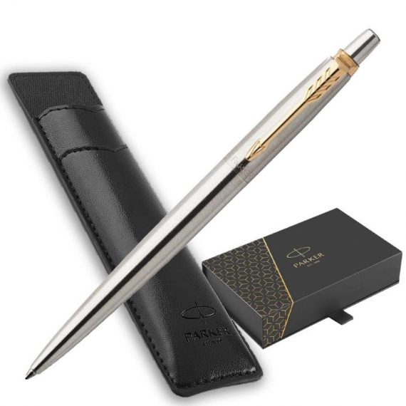 ΣΤΥΛΟ PARKER JOTTER GT STEEL ΑΣΗΜΙ BP + BLK PU PP (1171.1218.09)