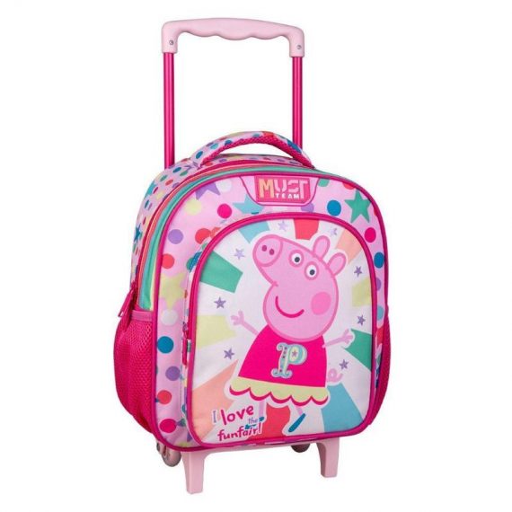 ΤΣΑΝΤΑ PEPPA PIG I LOVE MY FUNFAIR 2 ΘΗΚΕΣ 27 Χ 10 X 31 ΝΗΠΙΟΥ ΤΡΟΛΛΕΥ (482839)