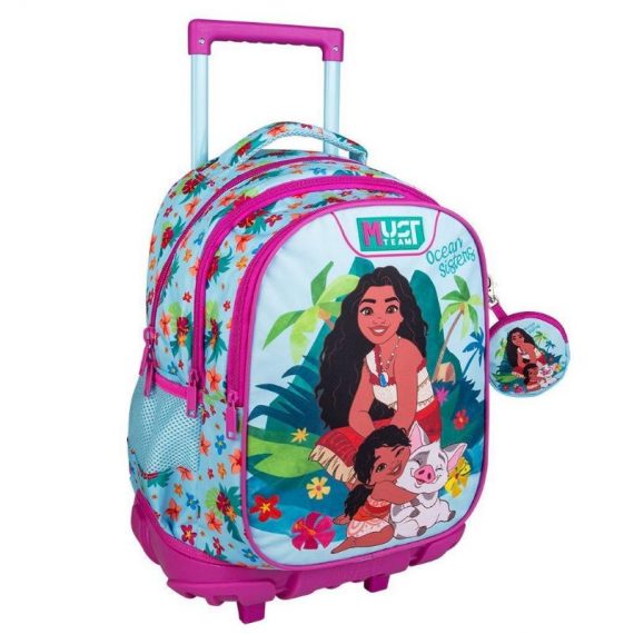 ΤΣΑΝΤΑ DISNEY VAIANA 2 OCEAN SISTERS 3 ΘΗΚΕΣ 34 Χ 20 X 44 ΤΡΟΛΛΕΥ (565049)