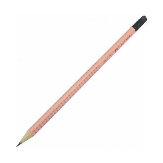 ΜΟΛΥΒΙ FABER-CASTELL 2001 GRIP ΓΟΜΑ HB PEACH (042756)