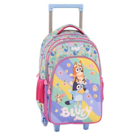 ΤΣΑΝΤΑ BLUEY STICKERS RAIN ΔΗΜΟΤΙΚΟΥ ΤΡΟΛΛΕΥ (250251)