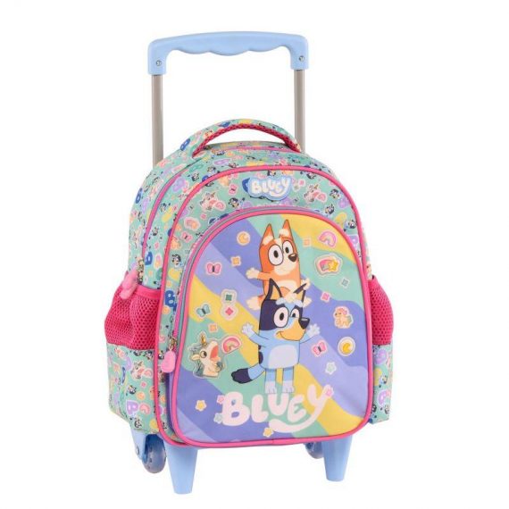 ΤΣΑΝΤΑ STICKERS RAIN BLUEY 2 ΘΗΚΕΣ ΝΗΠΙΟΥ ΤΡΟΛΛΕΥ (250261)