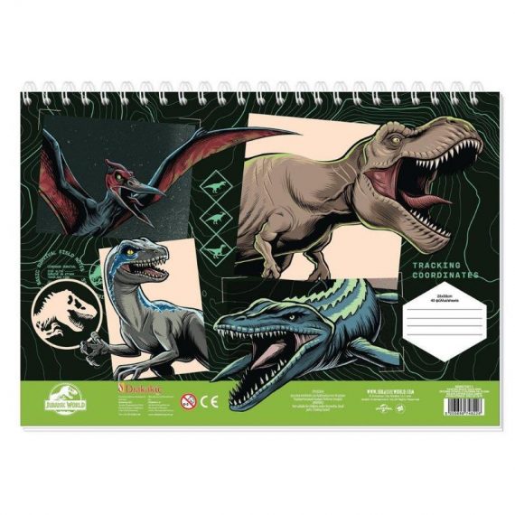 ΜΠΛΟΚ ΖΩΓΡΑΦΙΚΗΣ 23Χ33 40 Φ. ΑΥΤΟΚ.+ ΣΤΕΝΣΙΛ JURASSIC (572011)