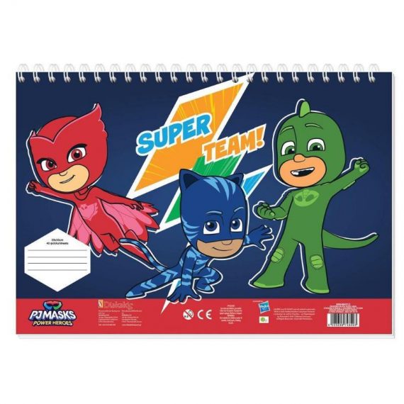 ΜΠΛΟΚ ΖΩΓΡΑΦΙΚΗΣ 23Χ33 40 Φ. ΑΥΤΟΚ.+ ΣΤΕΝΣΙΛ PJ MASKS (484312)