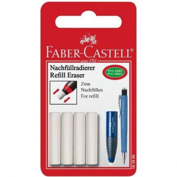 ΑΝΤΑΛΛΑΚΤΙΚΟ ΓΟΜΑ FABER-CASTELL 183996 (4 τμχ) – POLYMAT/COMBI