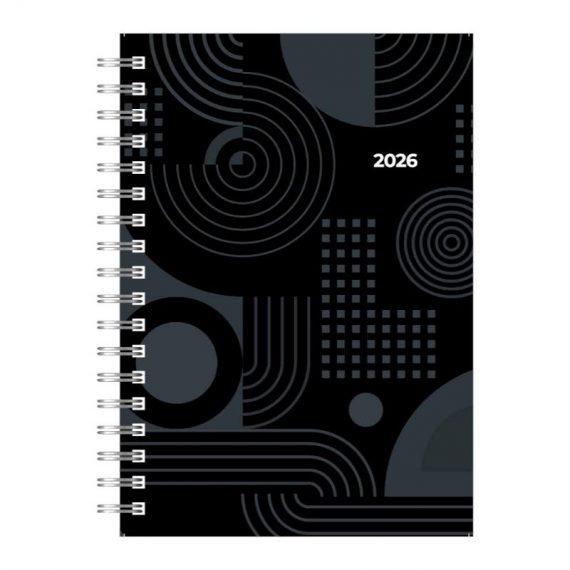 ΗΜΕΡΟΛΟΓΙΟ SPIRAL 210 ΗΜΕΡΗΣΙΟ 16.6X23.8 ΜΑΥΡΟ (20.00212) – 2026