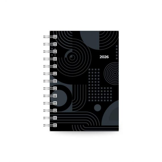 ΗΜΕΡΟΛΟΓΙΟ SPIRAL 210 ΗΜΕΡΗΣΙΟ 11.4X16.4 ΜΑΥΡΟ (20.00214) – 2026